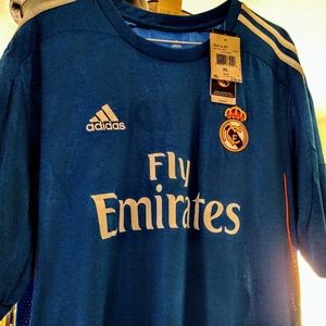 Adidas, XL, REAL MADRID AIRFORCE BLUE/WHITE Cristiano Ronaldo 7 Soccer Jersey